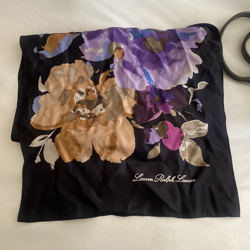 Floral Purple Ralph Lauren Scarf